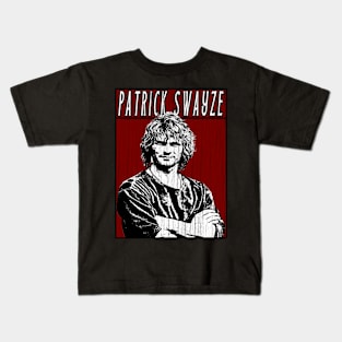 Vintage Retro Patrick Swayze Kids T-Shirt